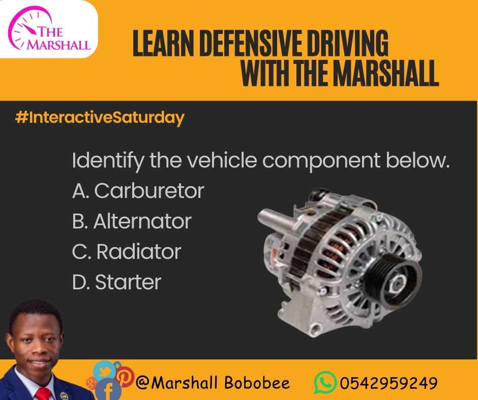 BobobeeMarshall's tweet photo. Hello there,
It's Interactive Saturday!
#LearnDefensiveDrivingWithTheMarshall
#TheBestSafetyDeviceIsTheMotorist
#Corporate&IndividualDriverTraining
#TheMarshallDrivingConsult
#InteractiveSaturday
Like, Comment and Share!
@streetsense_gh @DVLAGhofficial @NRSAGhana @GhPoliceService https://t.co/RKKYMMtTcZ