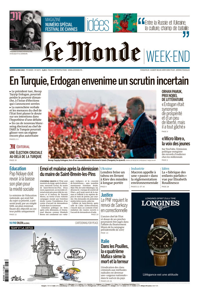 UnesDuJour's tweet photo. Les Unes de ce samedi 13 mai  📰 https://t.co/Nj1pbSRTxl
