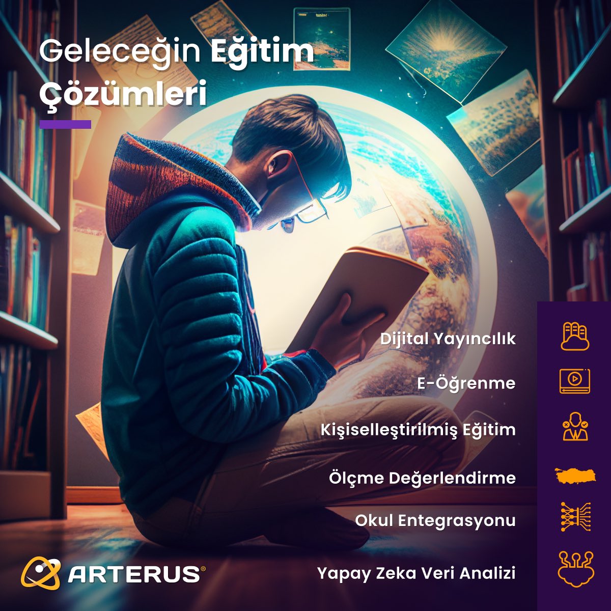 Arterus_tr's tweet photo. Arterus ile tanışın!
Dijital kütüphane ile analiz temelli akıllı içerikler ve yapay zeka ile kişiselleştirilmiş eğitim.
Arterus ile zamanı ve kaynakları verimli kullan.
#onlinecourses #education #AI #yapayzeka #arterus #egitim #yks #tyt #ayt #lgs #smartbook #ebooks #yayincilik https://t.co/zJgRVm8wPO