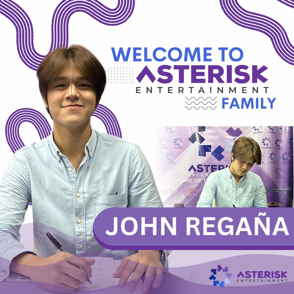asterisk_ph's tweet photo. John Regana officially signed a management contract under AsterisK Entertainment. John is one of the PPOP trainees of AsterisK! @John_niees 

#AsterisKTrainees #AsteriskArtist #AsteriskAtFive #HomeOfTheRisingStars #ClashRoom #AsteriskEntertainment https://t.co/y1AjugOejc