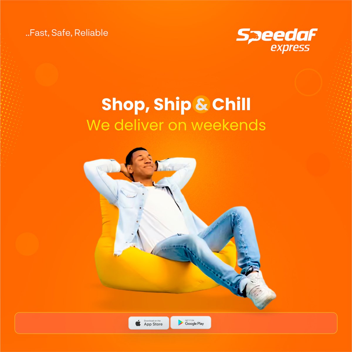 Officialspeedaf's tweet photo. Relax and do what you love this weekend while we make all your parcel deliveries happen 🚀📦
Download the Speedaf App to make a pickup request today…
#speedafexpress #speedafapp #logisticsmanagement #nationwidedelivery #deliveryinlagos #ecommerce #smallbusinesssupport https://t.co/MouGJDSuzv