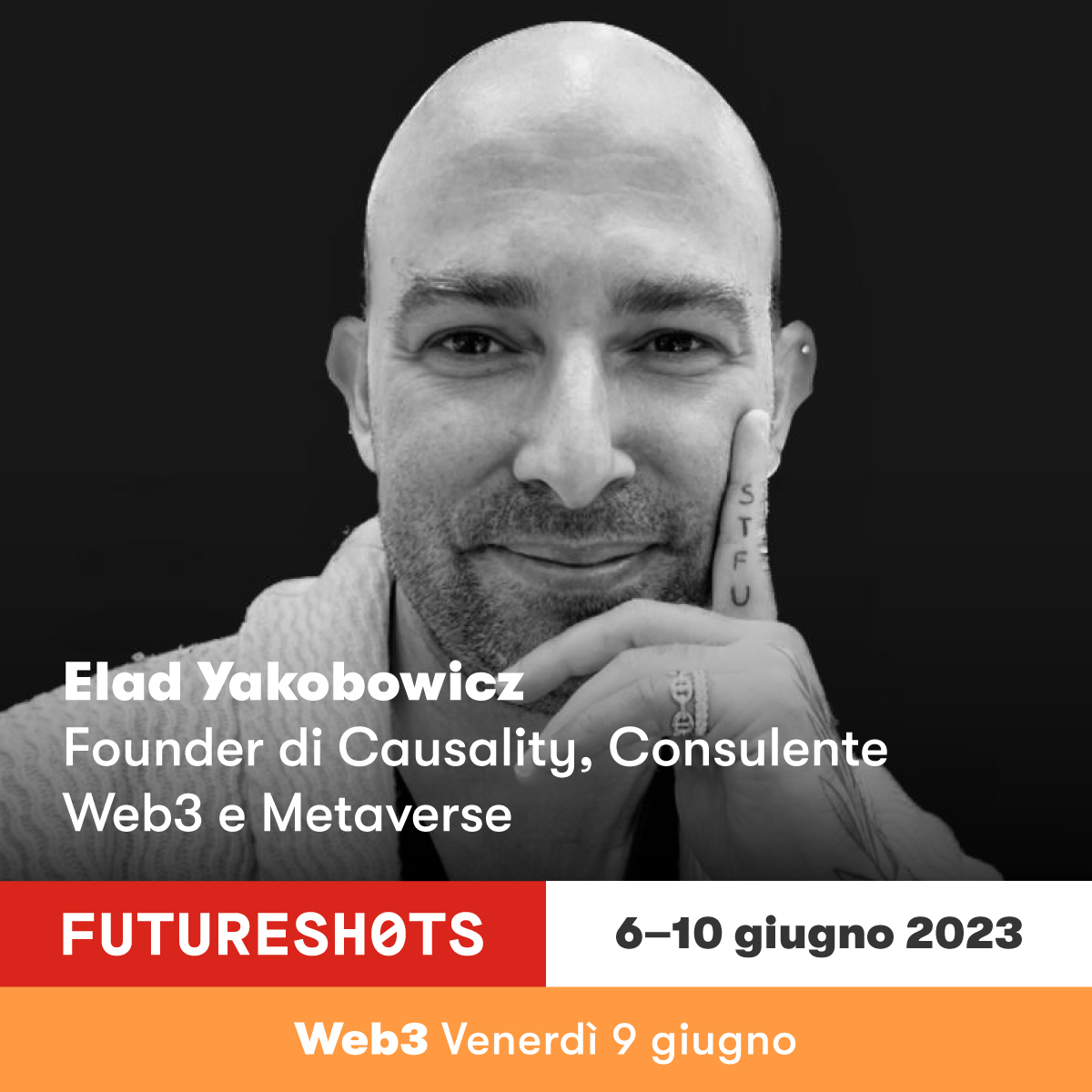 hfarmspa's tweet photo. Can you guess who?
Elad Yakobowicz – Founder of Causality, Web3 and Metaverse Consultant. Meet him and discover more about the world of Web3 on Friday, 9th June.
To participate ➡️ https://t.co/glFykRnNsV…
#HFARMevents https://t.co/muvGtrQrWR