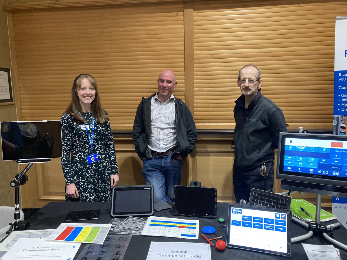 DukeLynsay's tweet photo. Great to see some of the @CNTWNHS services at the #HDstudyday23 - providing info on driving and passenger assessments, assistive technology and communication aids. And well done to the welcoming crew! #walkergatepark https://t.co/5jMGtaF3i2