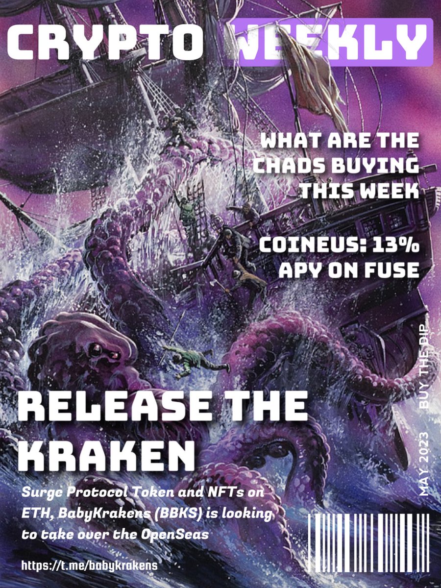 Release the @babykrakens 

On <a href="/SURGEPROTOCOL/">SURGE Protocol #DEX</a> #BBKS
