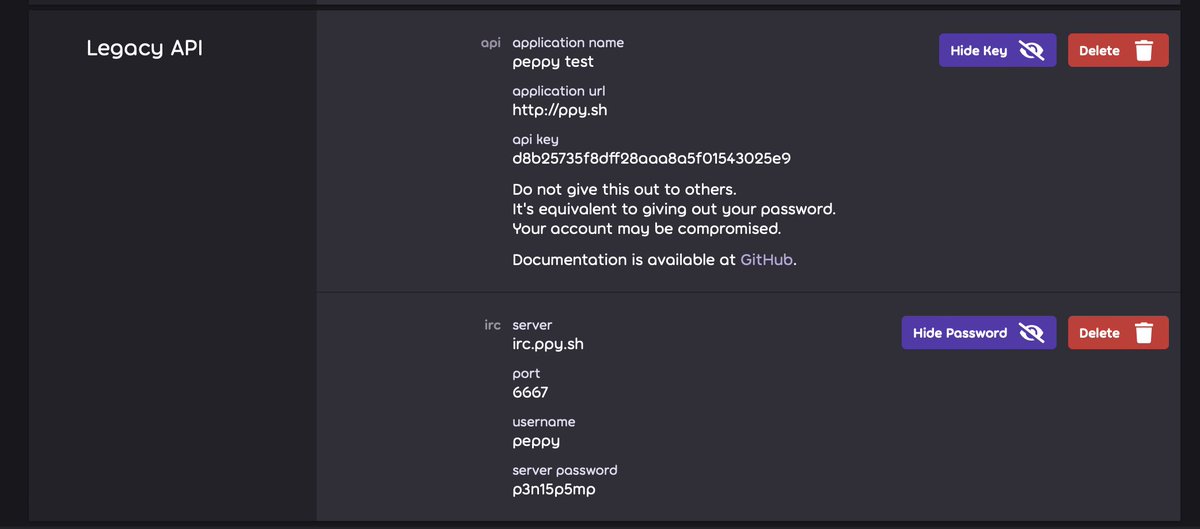 Dean Herbert on Twitter "we've finally migrated legacy api (v1) and