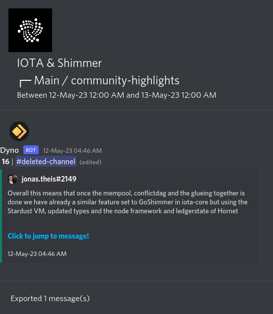 IOTAXTeams's tweet photo. 1/
#IOTA and #Shimmer Discord #community highlights.
🌐 Learn more and join the discussion https://t.co/USN5qQtgEN. https://t.co/tOrJwzSOMZ