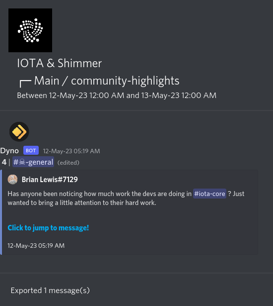 IOTAXTeams's tweet photo. 1/
#IOTA and #Shimmer Discord #community highlights.
🌐 Learn more and join the discussion https://t.co/USN5qQtgEN. https://t.co/tOrJwzSOMZ