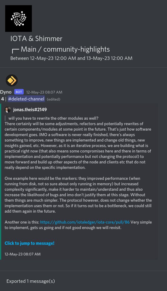 IOTAXTeams's tweet photo. 1/
#IOTA and #Shimmer Discord #community highlights.
🌐 Learn more and join the discussion https://t.co/USN5qQtgEN. https://t.co/tOrJwzSOMZ