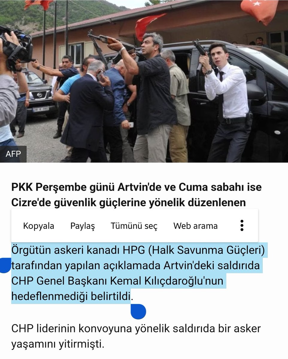 Bircan Yıldırım on Twitter: "Sayın bakanım hatırlatayım; PKK 2016'da Artvin'de Kılıçdaroğlu'nun konvoyuna roketatarlı saldırı yapmış, konvoyundaki 1 polis kardeşimiz şehit oldu. 2 polisimiz ise gazi oldu, özel harekatla PKK arasında çatışma çıktı,