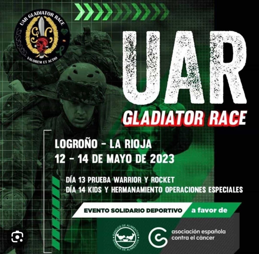 guardiacivil's tweet photo. 1300 personas participarán en la #UAR #GladiatorRace que se celebrará en el Polígono de Experiencias de Fuerzas Especiales (PEFE) de la @guardiacivil. Además se ha organizado una exhibición de equipos de fuerzas especiales nacionales e internacionales.

#UnidaddeAcciónRural (UAR) https://t.co/K5yx6paX2W