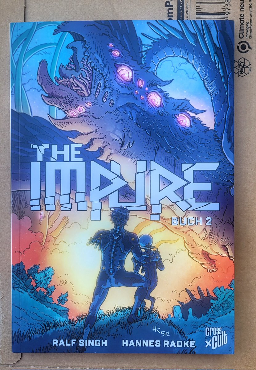 Da ist das Teil:
THE IMPURE - Band 2 ab jetzt bei <a href="/CrossCult/">Cross Cult</a>.

Ich hatte die Ehre auch diesen Band zu lettern und als Editor mit <a href="/SinghRalf/">Ralf Singh</a> an Story, Plot und Dialogen zu feilen.