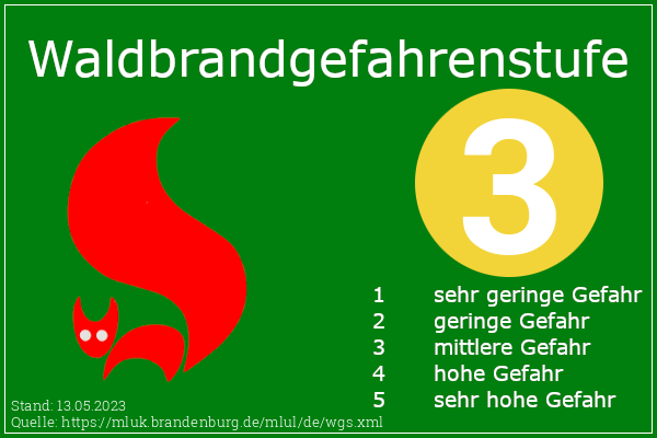 ffbranitz's tweet photo. Die aktuellen #Gefahrenindizes vom 13.05.2023 für die @Stadt_Cottbus

#Waldbrandgefahrenstufe: 3

#Graslandfeuerindex: 4

https://t.co/cT1Yn3oLkm

#Waldbrandgefahr #WGS #Cottbus #CB #WBI #Waldbrandindex #GLFI https://t.co/Keh1KKCVsp