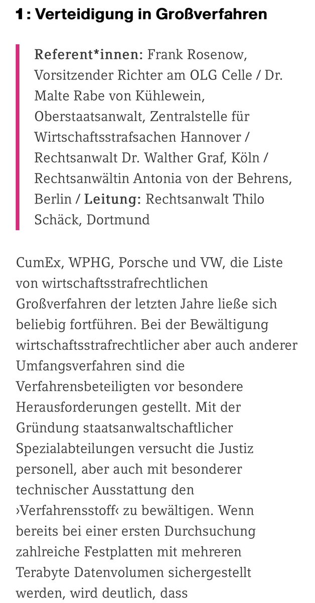 Dr_Huettl's tweet photo. #StVT44 Arbeitsgruppe 1 
Verteidigung in Großverfahren
here we go.,, https://t.co/BqOBS1Z5fw