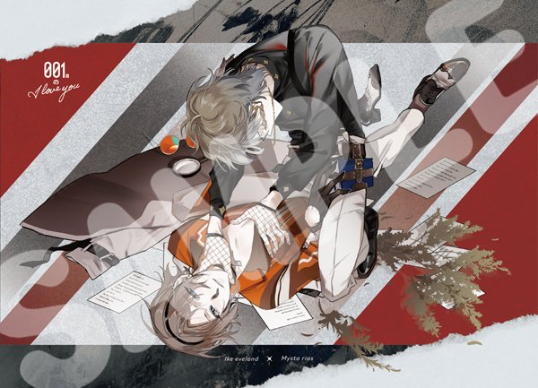 takoXkitsune's tweet photo. NIJISANJI EN Ike x Mysta同人合誌
全漫畫正經向A5判、膠裝
頁数：62P
價格：350元
購入特典：絲絨膜明信片
首販場：5/20創集繪M37 https://t.co/WsdPqJsp7i