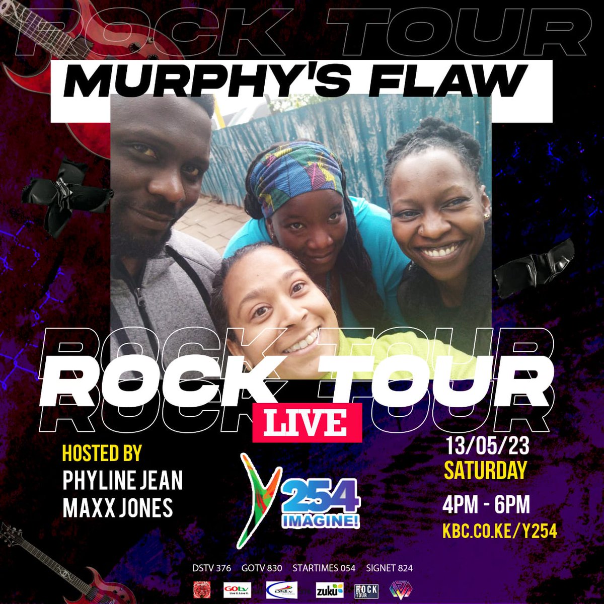We'll be joining our peeps <a href="/PhylineJean/">Phyline Jean</a> and <a href="/djmaxxjones/">Dj Maxx Jones</a> this afternoon on <a href="/RockTour254/">RockTour254</a> talking about music and the eternal struggle of having a band name which auto-corrects "F" to "PH"
#IYKYK #TwendeRockGigs