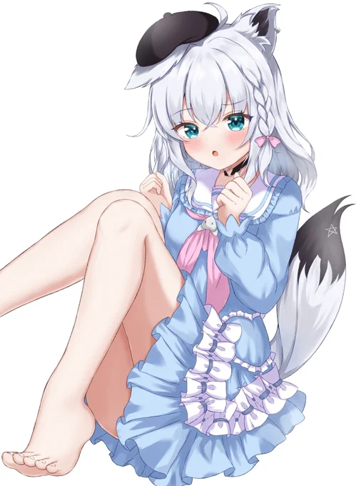 ロリフブ「どこ見てんだよ⁈」 #絵フブキ