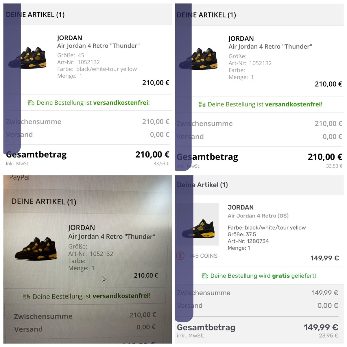 max24 (@afkamax) on Twitter photo 4x J4 Thunder in Total ⚡️
3x Mens
1x GS
Everything on Demandware, big thanks to <a href="/xtendosoftwares/">XtendoSoftwares</a>
<a href="/ShinyNotify/">ShinyNotify</a> <a href="/stagedivescooks/">StageDivesCooks</a> <a href="/ProjectPhant8m/">Project Phantom</a> 4x J4 Thunder in Total ⚡️
3x Mens
1x GS
Everything on Demandware, big thanks to <a href="/xtendosoftwares/">XtendoSoftwares</a>
<a href="/ShinyNotify/">ShinyNotify</a> <a href="/stagedivescooks/">StageDivesCooks</a> <a href="/ProjectPhant8m/">Project Phantom</a>