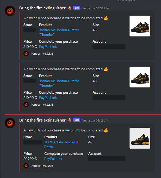 KicksLff's tweet photo. Snipes and Solebox @easycopeu @PepperScripts https://t.co/GyQMVIY8HD