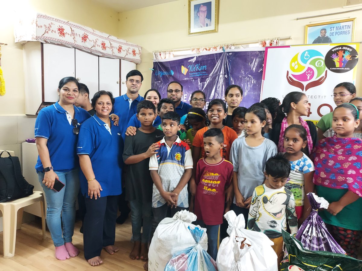 CapgeminiIndia's tweet photo. We recently organized a Nutrition Diet Distribution Drive, in collaboration with We4O2 Foundation, for the impoverished children of single working mothers at Ashadeep Association. #WeKare team put together over 2 months' worth of grocery supplies for 400 kids
#GetTheFutureYouWant https://t.co/HEdhaJ7zMn