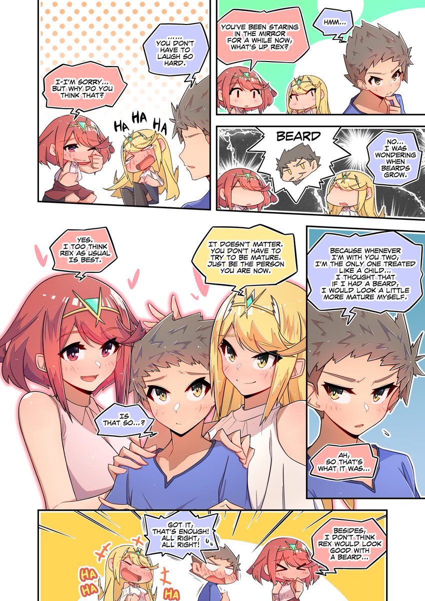 It seems that even Mythra could not have predicted Rex's growth. #XenobladeChronicles2