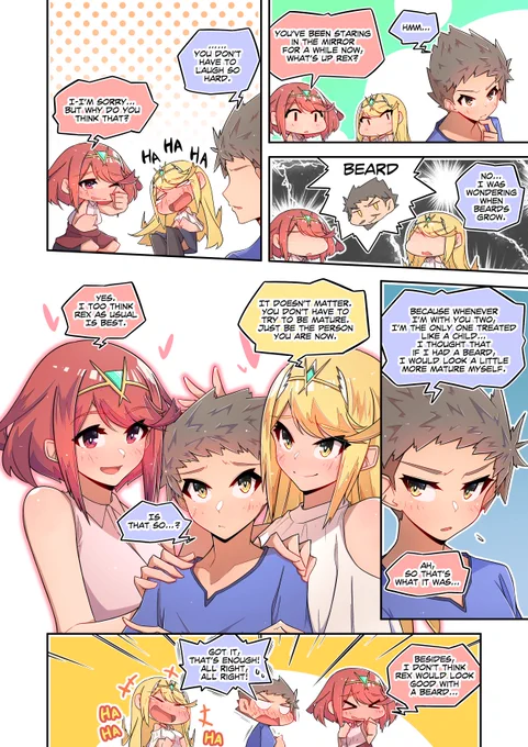 It seems that even Mythra could not have predicted Rex's growth. #XenobladeChronicles2