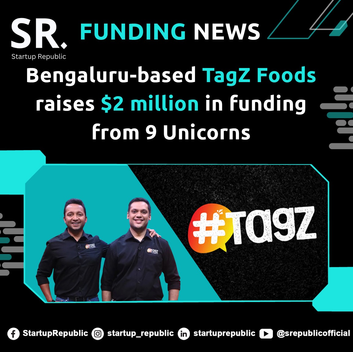 SRepublicNews's tweet photo. TagZ Foods manufactures popped potato chips with 50% less fat, international gourmet dips and a range of centre-filled cookies. 

Stay Connected: https://t.co/uf7AB6le3M

#startup #SRepublic #startups #Fundingnews #startupecosystem #entrepreneurs #innovation  #Tagz #Preseries https://t.co/giI4DbUGqV