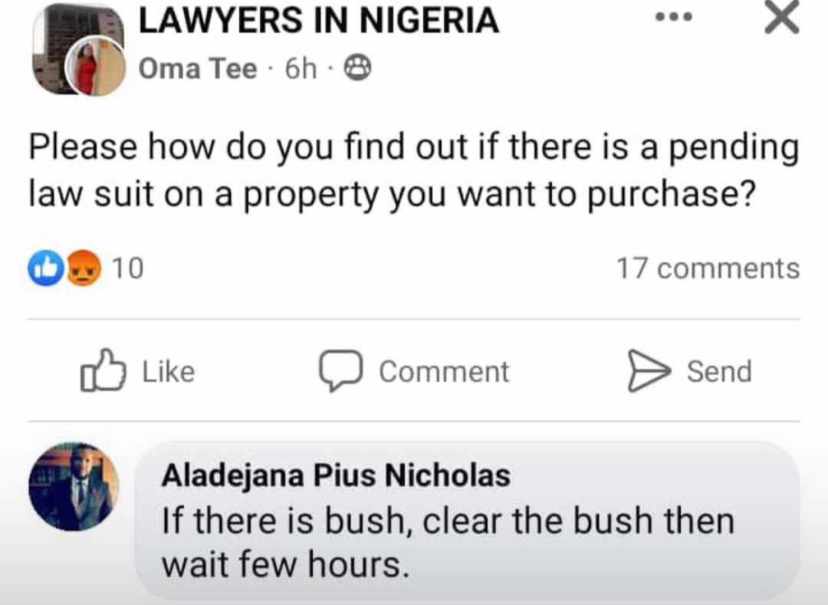 LandAuth's tweet photo. Idan don give advice wey go cause idanwo!π
Avoiding wahala is key! Conducting due diligence is the best way to uncover pending lawsuits on a property. Use LandAuth for detailed reports on court disputes attached to the property.
Avoid idanwo. #uselandauth.
Idan Oyo State Falz https://t.co/5eDzBAjwbM