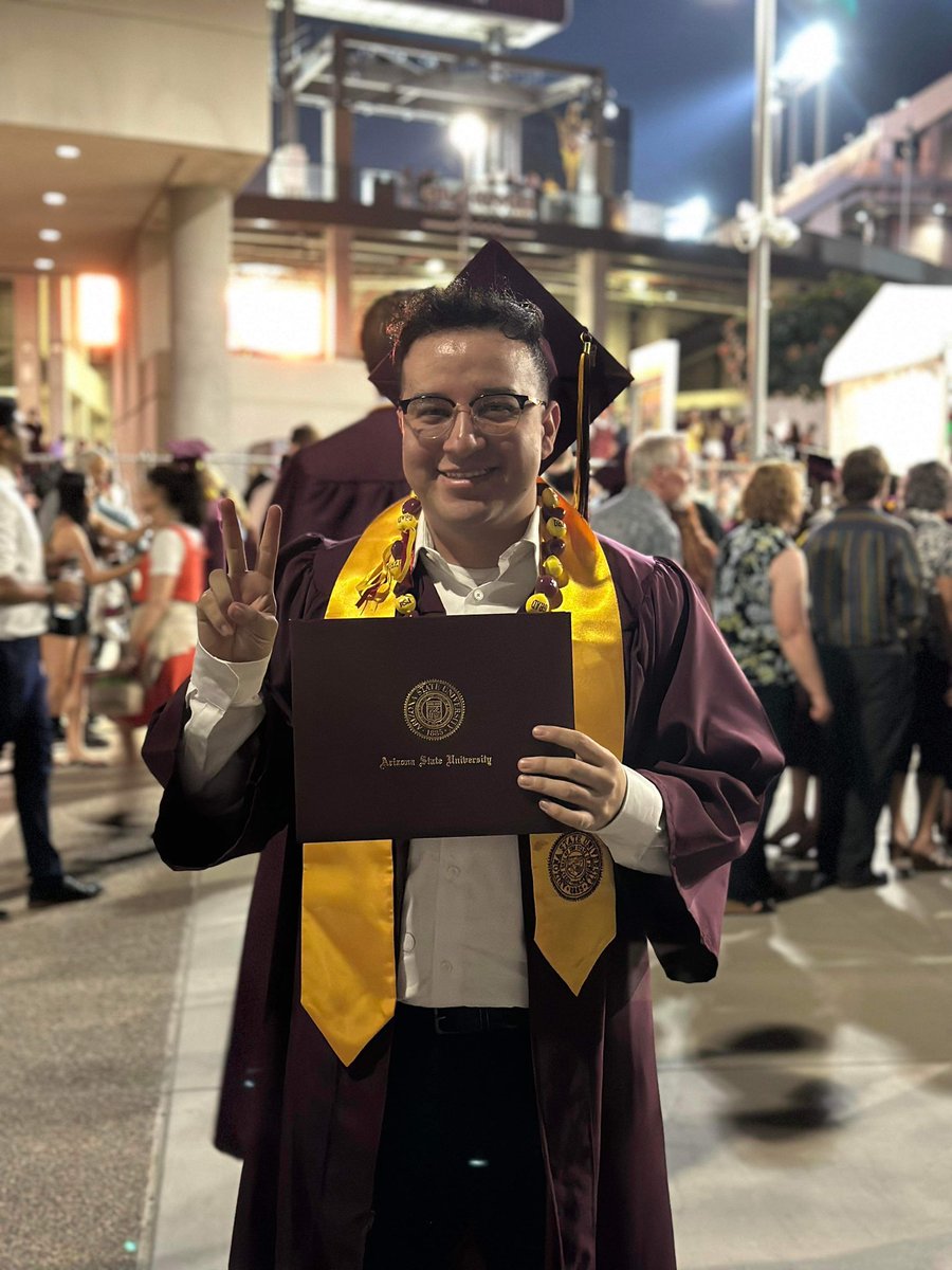 First gen, second degree 🕺 #ASUgrad