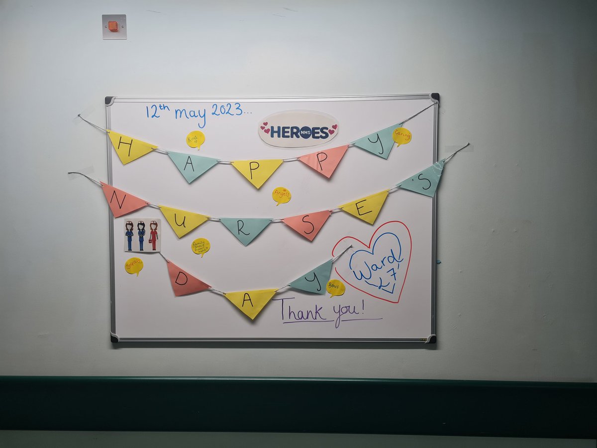 Ward L7 (@wardl7nca) on Twitter photo Happy nurses day!!! π©ββοΈ
Thank you to the team of L7, for your hard work and dedication.
We appreciate you π
Thank you to Aimee, for your handmade banner and kind messages to staff.
(Consent given to share patients name)
<a href="/NCAlliance_NHS/">Northern Care Alliance NHS Foundation Trust (NCA)</a>
<a href="/SalfordCO_NHS/">Salford Care Organisation</a>
#HappyNursesDay2023 Happy nurses day!!! π©ββοΈ
Thank you to the team of L7, for your hard work and dedication.
We appreciate you π
Thank you to Aimee, for your handmade banner and kind messages to staff.
(Consent given to share patients name)
<a href="/NCAlliance_NHS/">Northern Care Alliance NHS Foundation Trust (NCA)</a>
<a href="/SalfordCO_NHS/">Salford Care Organisation</a>
#HappyNursesDay2023