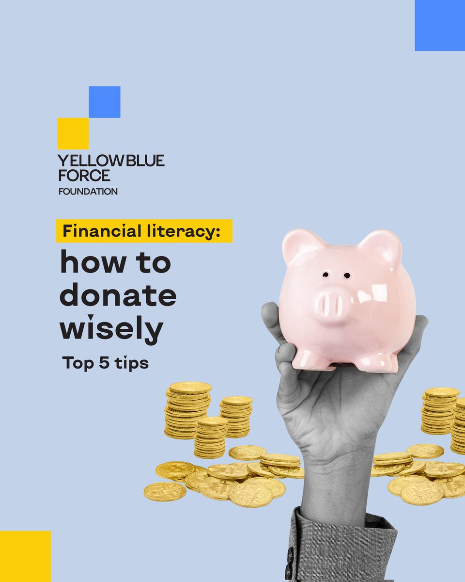 YellowBlueForce's tweet photo. Financial literacy is a useful skill in wartime. We've collected TOP-5 tips on how to effectively distribute your income and support the Armed Forces. Read more 👉https://t.co/JaKOHhe9El https://t.co/ZngX7labR0