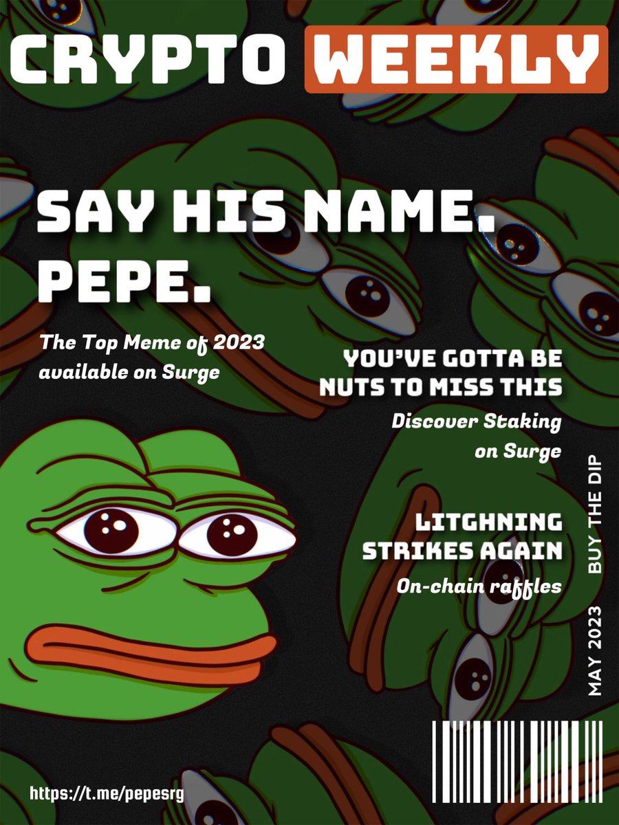 Pepe on <a href="/SURGEPROTOCOL/">SURGE Protocol #DEX</a> 
A #PEPE with utilities