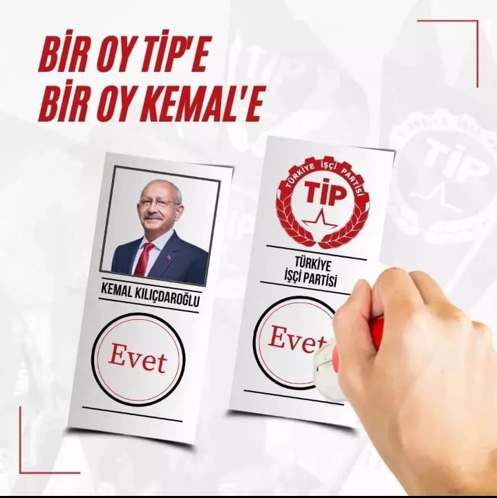 Güzel günler aydınlık yarınlar için #BirOyKemaleBirOyTipe . Başka bir dünya başka bir meclis mümkün.
