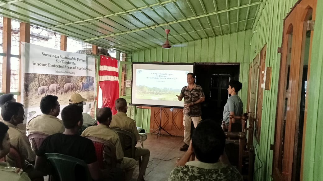 With reference to the research project “Securing a sustainable future for elephants in some Protected Areas of North Bengal” a number of Initiation Workshops were held for the forest personnel of Kurseong and Baikunthapur Forest Divisions and Mahananda WLS from 6 to 9 May