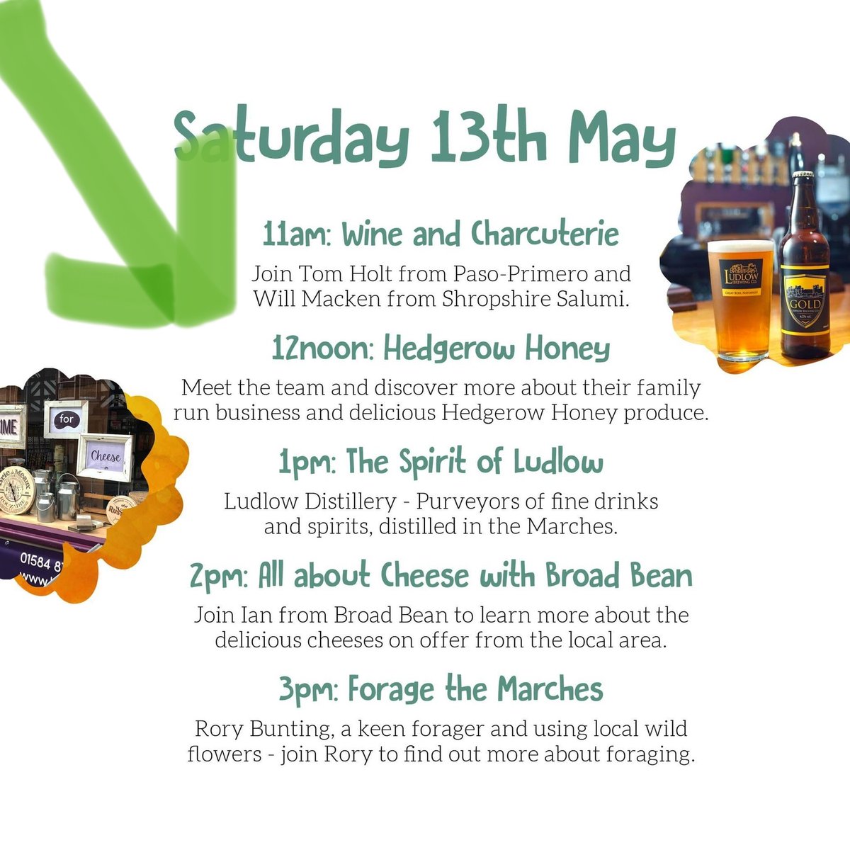 Day 2 at Ludlow Spring Festival, we can be found with our bees &amp; delicious award winning honey. Also come &amp; hear us talk about all things bees &amp; honey at 12.00 in the Talks &amp; Tipples Tent!! Look forward to seeing you #shropshirehoney #ludlowspringfestival #lovebees #lovehoney
