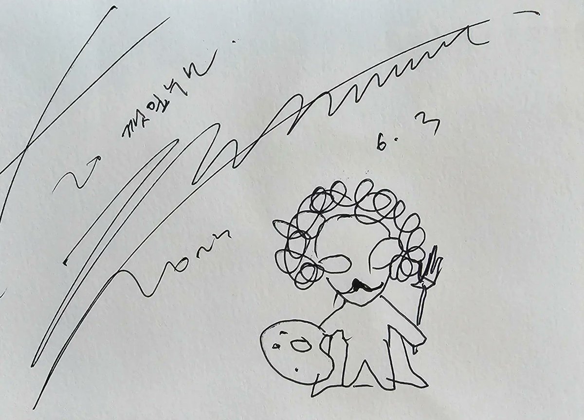 tom7jwkhj's tweet photo. 너의목소리가들려EP1사연당첨선물 도착!!!사인그림이 밥로스야!!여윽시 빠르고 쉽게 그리는분은 밥아저씨!!ㅎㅎㅎ6월3일까지 미션수행지령이 떨어졌어요~근데 난 달팽이인걸요ㅜㅜ https://t.co/yehz6EXdfL
