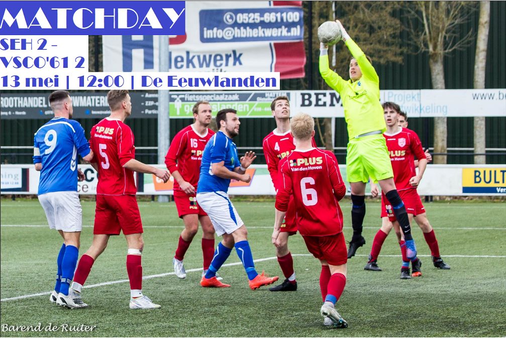 vvSEH2's tweet photo. Matchday!!🔵⚪️

Vandaag opnieuw een zeer belangrijk duel in de strijd om de titel! Op een zonovergoten sportpark De Eeuwlanden neemt SEH 2 het op tegen VSCO61 2! Wees welkom!

#GaMeeMetSEH2 
@vvSEH 2 vs @VSCO61-2 https://t.co/gN8Wrw2lmf