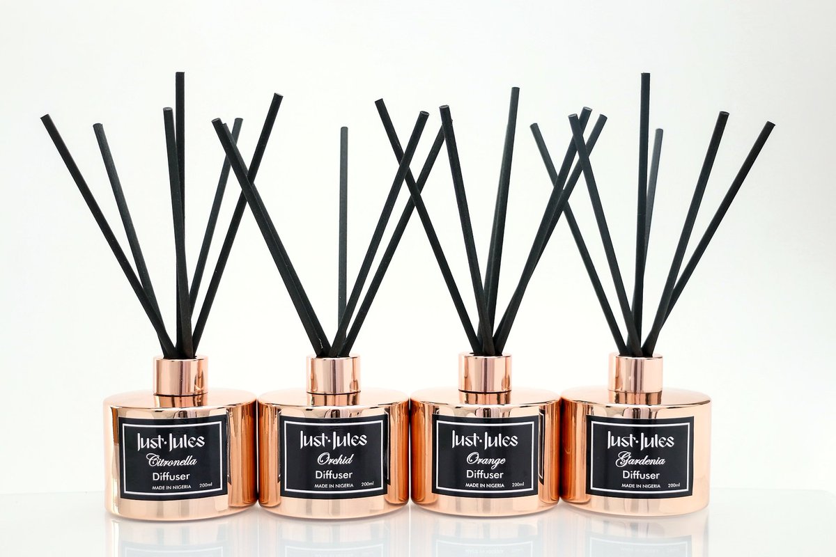 justjulesstore's tweet photo. 10% off all our diffusers on the awari app. Sale ends May 18th ๐#justjules #diffuser #gardenia #citronella #orange #orchid #oilbased #handmade #long #lasting #scent #home #luxury #lifestyle #wellness #aromatherapy #spa #hotel #restaurant #shop #ecommerce #madeinnigeria https://t.co/H0ou1hGb54