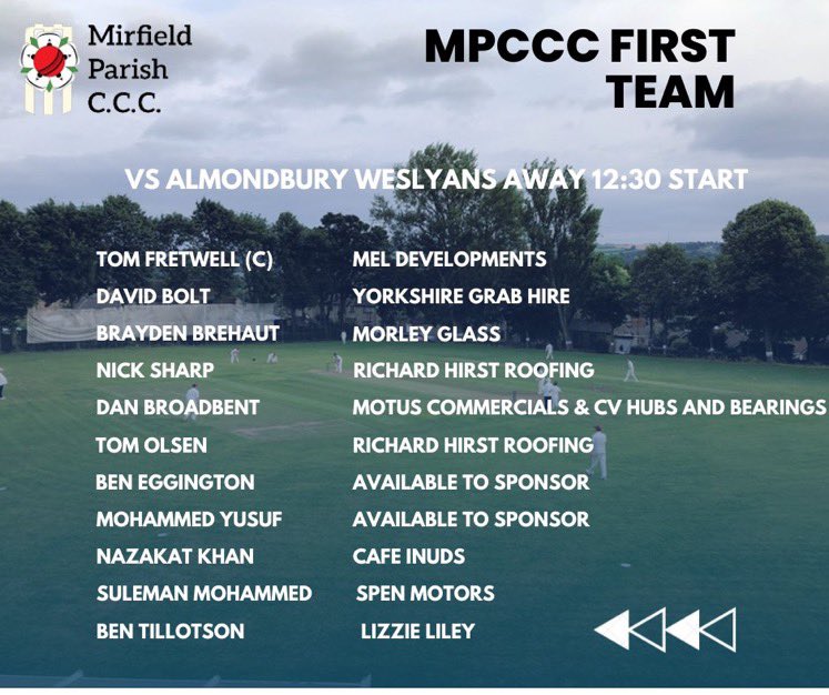 Mirfield Parish Cavaliers CC tweet media