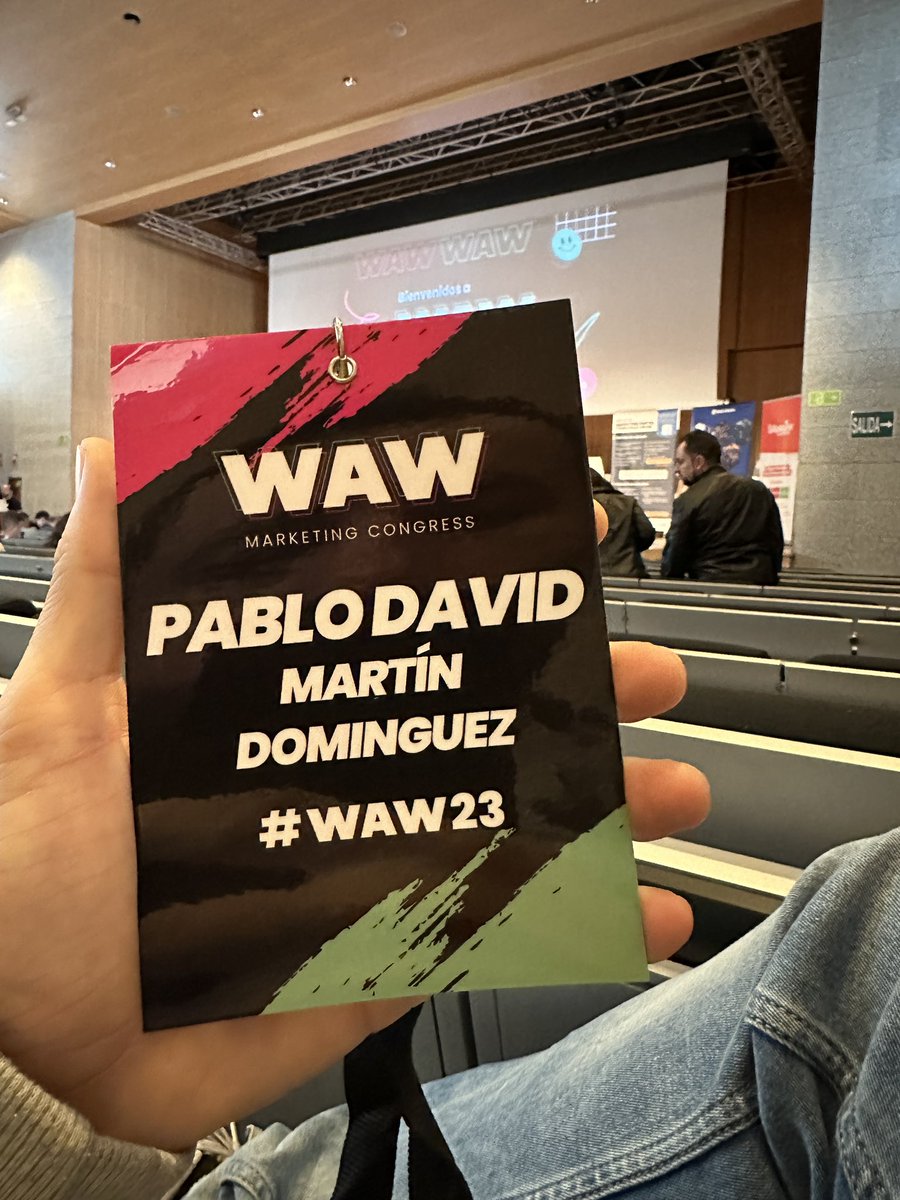 chrisspavl0vski's tweet photo. Vamos al lío #waw23 https://t.co/bBVXWHeSO1