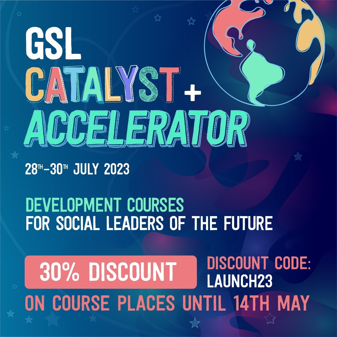 FutureFound's tweet image. 📢1 DAY LEFT TO GET 30% OFF #GSL SUMMER COURSES!

Don't miss out and book your place now using the code 🌟launch23🌟

You can find out more about the GSL courses via the links below:
➡️Catalyst bit.ly/423DvhC
➡️Accelerator bit.ly/3VAcuQ8