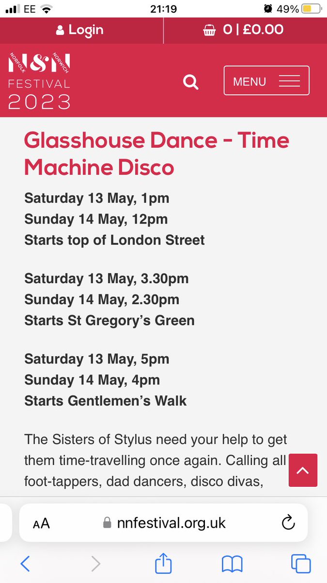 Performance times for this weekend @NNFest Join us for a boogie! #dance #outdoorarts #performance #norwich