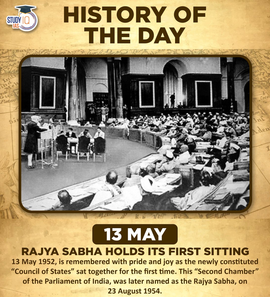 History of The Day

#historyoftheday #todayhistory #rajyasabha #firstsittingofrajyasabha #pride #councilofstates #secondchamberofparliament #parliament #parliamentofindia #upsc #cse #ips #ias