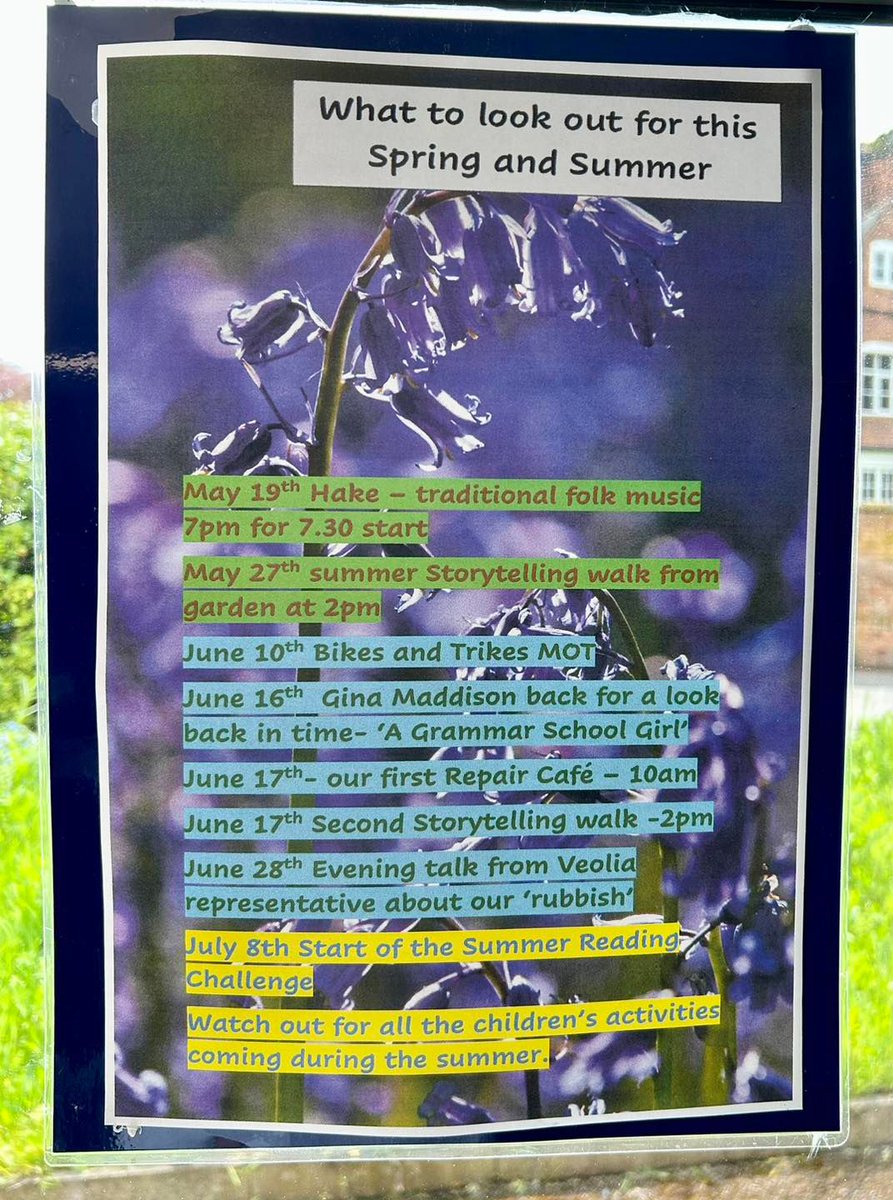 A library, and so much more. Take  alook at our upcoming Spring and Summer events

Events to look forward to here at Shenstone library 🤩📚🎟️

#library