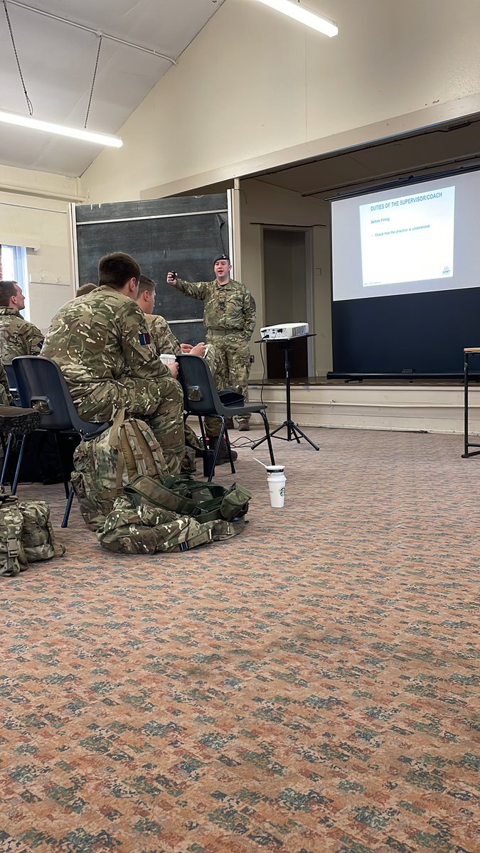 The team are well on the way of delivering the LR course to RAFAC and ACF CFAV’s. 0900 on a Saturday Morning and already into lecture number 2 before getting onto the range! #rafac <a href="/aircadetslaser/">Air Cadets LaSER</a>