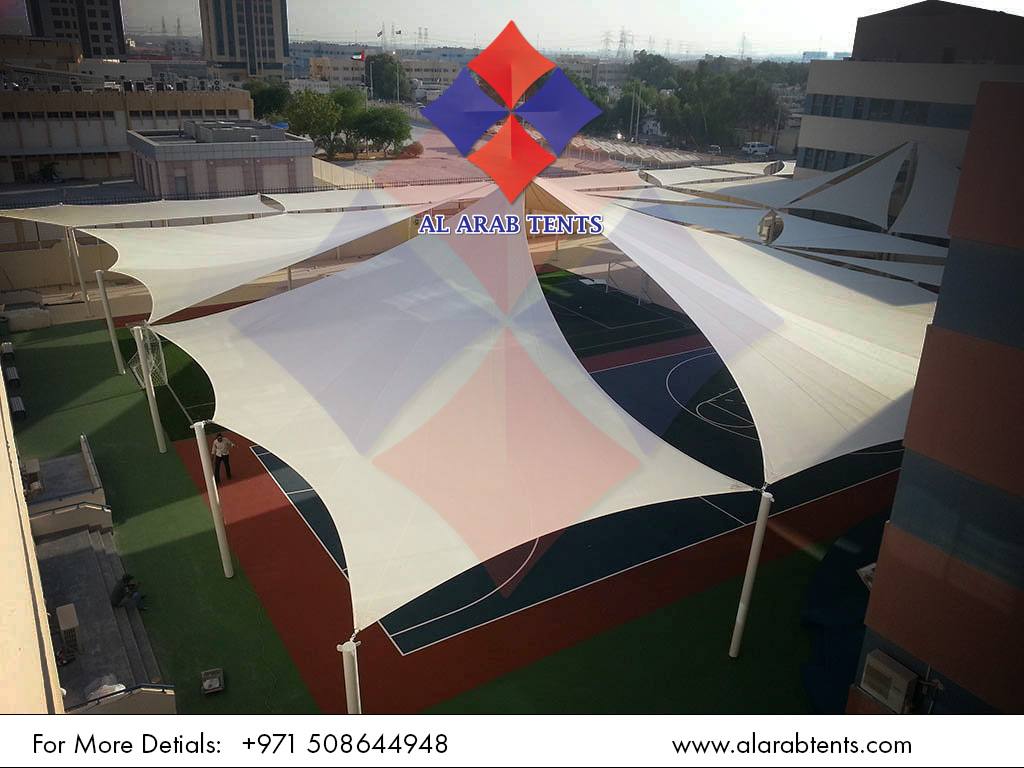 AlArabTent's tweet photo. Al Arab Tent &amp; shades is devoted to deliver quality services in Tent &amp; Shades along with Steel fabrication. Our great expertise in School Shades Installation and steel fabrication.

For more details: 050 864 4948
https://t.co/AAooTP8ckX
#schoolshades #schoolparking #carparking https://t.co/pHS1B0W3yk