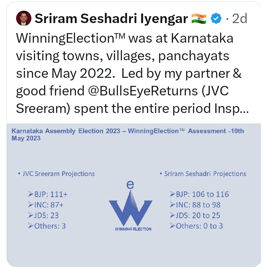 Tamilson13's tweet photo. @Isriramseshadri @BullsEyeReturns 
@RangarajPandeyR 
வெறும் வாயில் வடை சுட்ட ஐயங்கார்களுக்கு முகத்தில் கரியை பூசினார்கள் கர்நாடக மக்கள்
ஜெய் பஜ்ரங் பலி என சொல்லி கை சின்னத்திற்கு வாக்களித்தனர். https://t.co/yY3SlJWM04