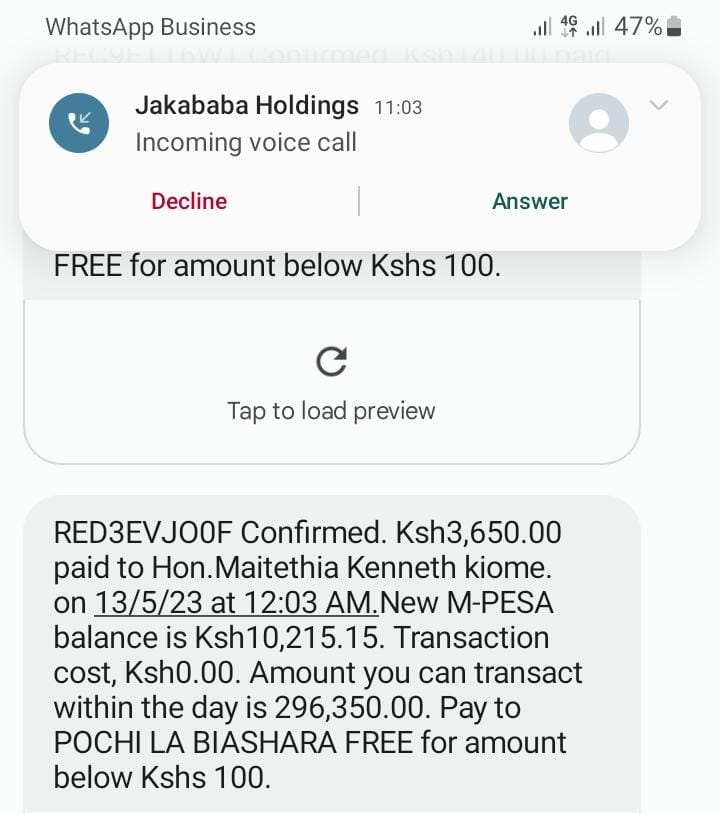 Barasa9Emily's tweet photo. @Safaricom_Care I sent money to a wrong till. Kindly help me reverse the funds. https://t.co/uGlMoWHr6s