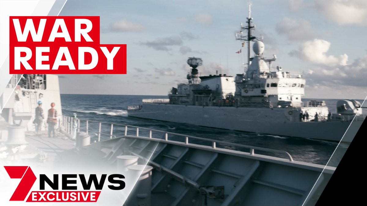 Despite the slight thawing in diplomatic relations, the Australian military continues to prepare for a possible conflict in the South China Sea. HMAS Anzac was among naval vessels participating in a series of wargames. youtu.be/jrUYzRLDVj4 #7NEWS
