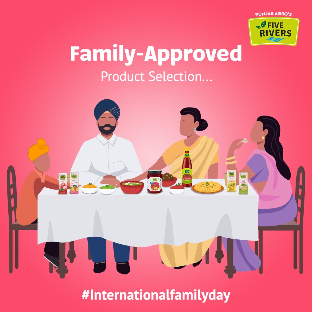 A family of organic products brought by Five Rivers for your family. 
There's something for everyone.

#fiverivers #punjabagro #internationalfamilyday #organicproducts #punjab #punjabifood #certifiedorganic #organicfoodindia #organicfoodtricity #nutritionalfood #family #familyday