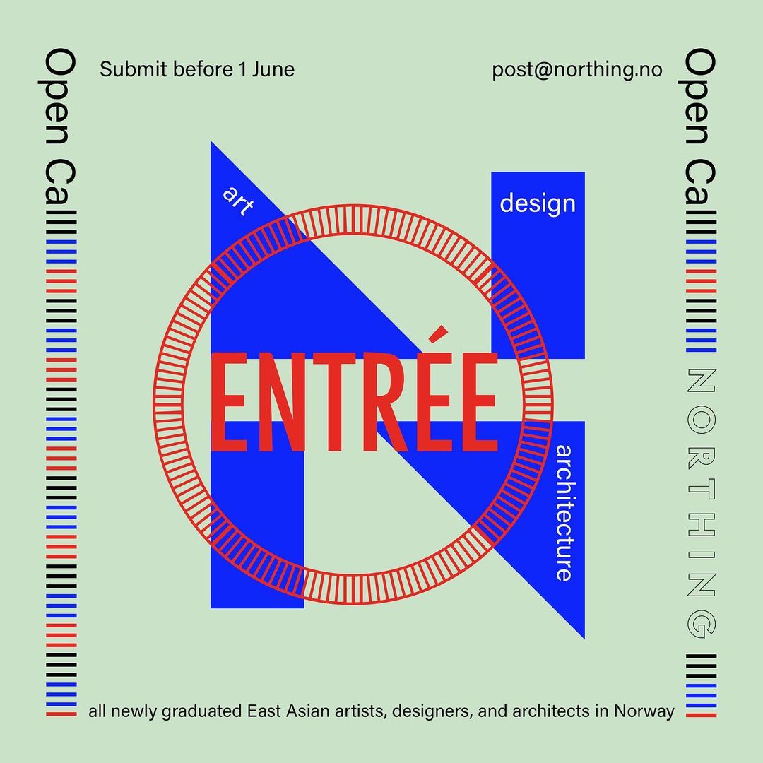 Northing and Entrée are calling proposals from all newly graduated East Asian artists, designers, and architects in Norway - to take part in a group exhibition, in both our galleries in Bergen this August! Please help spread the open-call! northing.no/open-call-for-…